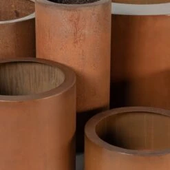 Outdoor Planter Corten Steel Cylinder -The Palm Centre E 18575 5efdf78c851ec