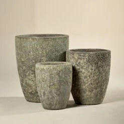 Tall Outdoor Pot – Bullet Galaxy Emerald Green