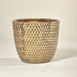 Outdoor Pot – Dimple Egg Yellow -The Palm Centre TS DIMY 60c8bc8f6381c 1