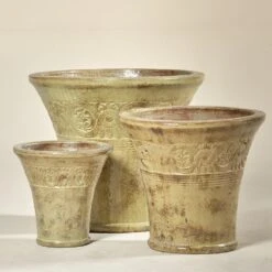 Flower Flare Outdoor Pot – Antique White