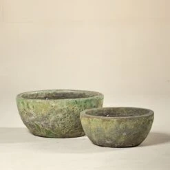 Outdoor Pot – Lysander Bowl Aquarius Galaxy (Emerald Green) -The Palm Centre TS LYSG 60c8db34bb51f 1