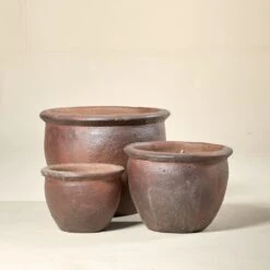 Tracana Outdoor Pot – Natural Stoneware
